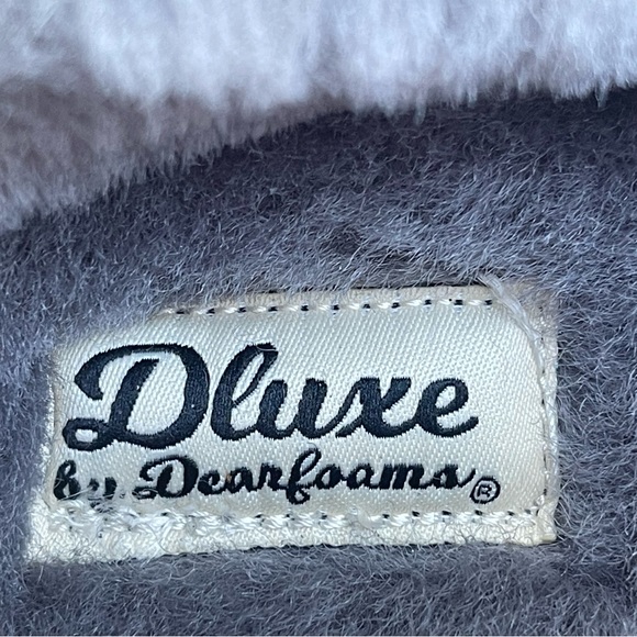 GENUINE LEATHER & SHEARLING Dearfoam Moccasin Slippers MEN’S 10 or 12 - Picture 7 of 10